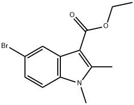 1H-Indole-3-carboxylic acid, 5-bromo-1,2-dimethyl-, ethyl ester Structure