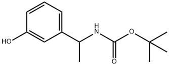 tert-Butyl N-[1-(3-Hydroxyphenyl)ethyl]carbamate Structure