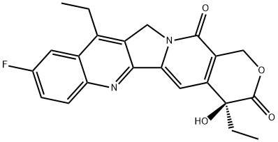 10-fluoro-7-ethylcamptothecin Structure