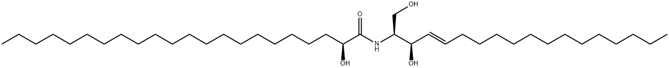 N-(2'-(S)-hydroxybehenoyl)-D-erythro-sphingosine 구조식 이미지