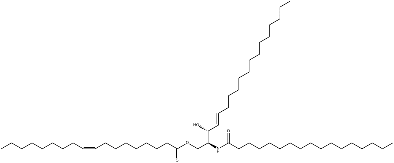 1-oleoyl-N-heptadecanoyl-D-<i>erythro</i>-sphingosine 구조식 이미지