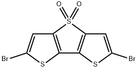 Dithieno[3,2-b:2',3'-d]thiophene, 2,6-dibromo-, 4,4-dioxide Structure