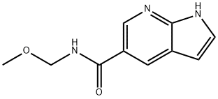 1H-Pyrrolo[2,3-b]pyridine-5-carboxamide, N-(methoxymethyl)- Structure