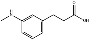 Benzenepropanoic acid, 3-(methylamino)- Structure