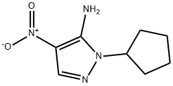 1-cyclopentyl-4-nitro-1H-pyrazol-5-amine Structure