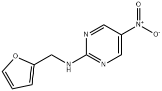 2-Pyrimidinamine, N-(2-furanylmethyl)-5-nitro- Structure