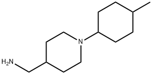 4-Piperidinemethanamine, 1-(4-methylcyclohexyl)- Structure