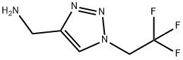 1H-1,2,3-Triazole-4-methanamine, 1-(2,2,2-trifluoroethyl)- Structure