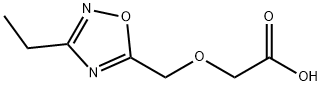 Acetic acid, 2-[(3-ethyl-1,2,4-oxadiazol-5-yl)methoxy]- Structure