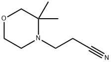 4-Morpholinepropanenitrile, 3,3-dimethyl 구조식 이미지