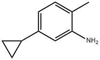 Benzenamine, 5-cyclopropyl-2-methyl- Structure