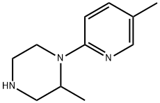 Piperazine, 2-methyl-1-(5-methyl-2-pyridinyl)- Structure