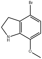 1H-Indole, 4-bromo-2,3-dihydro-7-methoxy- Structure