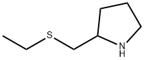 Pyrrolidine, 2-[(ethylthio)methyl]- Structure