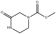 1-Piperazinecarboxylic acid, 3-oxo-, methyl ester Structure