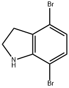 1H-Indole, 4,7-dibromo-2,3-dihydro- Structure