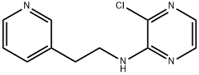 2-Pyrazinamine, 3-chloro-N-[2-(3-pyridinyl)ethyl]- Structure