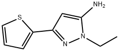 1H-Pyrazol-5-amine, 1-ethyl-3-(2-thienyl)- Structure