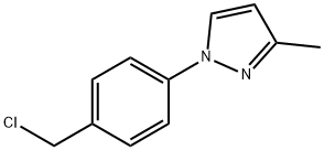 1-[4-(chloromethyl)phenyl]-3-methyl-1H-pyrazole 구조식 이미지