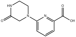 2-Pyridinecarboxylic acid, 6-(3-oxo-1-piperazinyl)- Structure