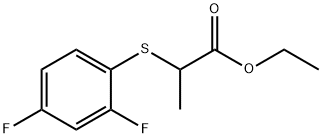 ethyl 2-[(2,4-difluorophenyl)sulfanyl]propanoate Structure