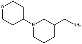 3-Piperidinemethanamine, 1-(tetrahydro-2H-pyran-4-yl)- Structure