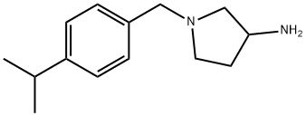 3-Pyrrolidinamine, 1-[[4-(1-methylethyl)phenyl]methyl]- Structure