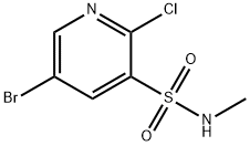 3-Pyridinesulfonamide, 5-bromo-2-chloro-N-methyl- Structure