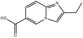 Imidazo[1,2-a]pyridine-6-carboxylic acid, 2-ethyl- 구조식 이미지