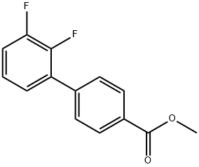 [1,1'-Biphenyl]-4-carboxylic acid, 2',3'-difluoro-, methyl ester 구조식 이미지