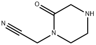 2-Oxo-1-piperazineacetonitrile Structure