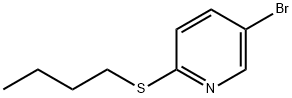 Pyridine, 5-bromo-2-(butylthio)- Structure