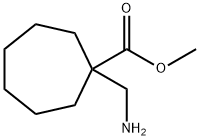 Cycloheptanecarboxylic acid, 1-(aminomethyl)-, methyl ester 구조식 이미지