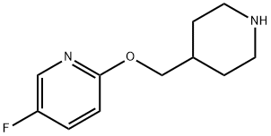 5-fluoro-2-(piperidin-4-ylmethoxy)pyridine 구조식 이미지