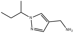 (1-sec-Butyl-1H-pyrazol-4-yl)methanamine Structure