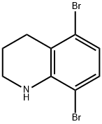 Quinoline, 5,8-dibromo-1,2,3,4-tetrahydro- Structure