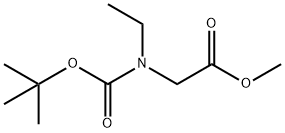 tert-butyl (methoxycarbonyl)methylethylcarbamate 구조식 이미지