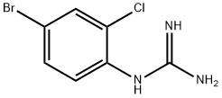 Guanidine, N-(4-bromo-2-chlorophenyl)- Structure