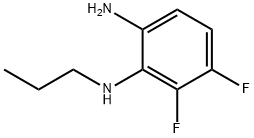 1,2-Benzenediamine, 3,4-difluoro-N2-propyl- Structure