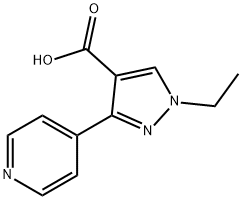 1H-Pyrazole-4-carboxylic acid, 1-ethyl-3-(4-pyridinyl)- Structure