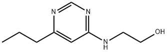 Ethanol, 2-[(6-propyl-4-pyrimidinyl)amino]- Structure