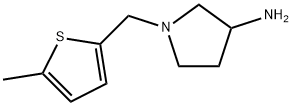 3-Pyrrolidinamine, 1-[(5-methyl-2-thienyl)methyl]- Structure