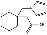 Cyclohexaneacetic acid, 1-(1H-pyrrol-1-ylmethyl)- Structure