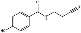 Benzamide, N-(2-cyanoethyl)-4-hydroxy- Structure