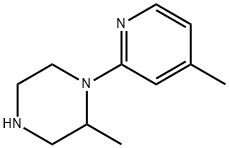 Piperazine, 2-methyl-1-(4-methyl-2-pyridinyl)- Structure