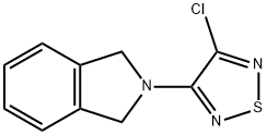 1H-Isoindole, 2-(4-chloro-1,2,5-thiadiazol-3-yl)-2,3-dihydro- Structure