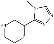 Morpholine, 2-(4-methyl-4H-1,2,4-triazol-3-yl)- Structure