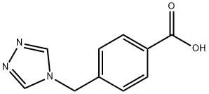 Benzoic acid, 4-(4H-1,2,4-triazol-4-ylmethyl)- Structure