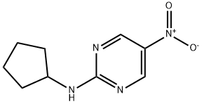 2-Pyrimidinamine, N-cyclopentyl-5-nitro- Structure