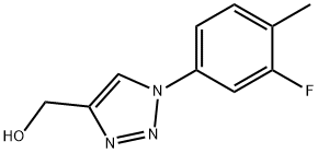 1-(3-Fluoro-4-methylphenyl)-1H-1,2,3-triazol-4-yl]methanol 구조식 이미지